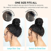 Deep Wave Invisi-Strap™ Snug Fit 360 Transparent Lace Frontal Bleached  Knots Pre Cut Lace Wig