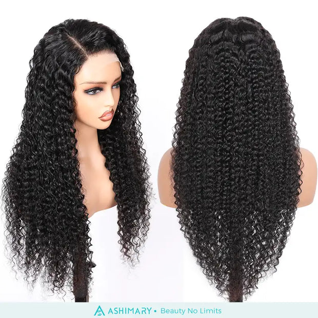 Deep Wave Full Lace Wig Ashimary Human Hair Wigs 180% Density