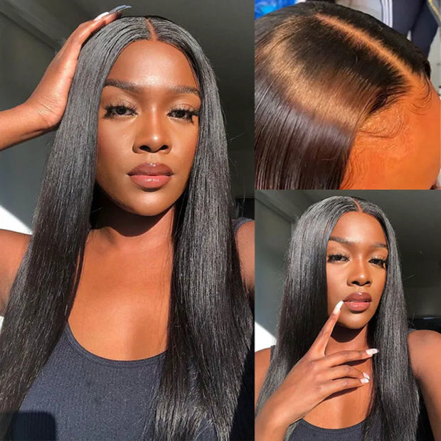 Ashimary 13x4 Lace frontal straight thick wig with highlight body wave wig $1 for a wig