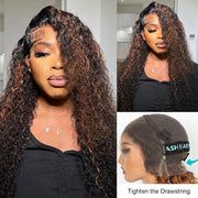 Extra 70% OFF| Deep Wave Dark Highlight 360 Skin Lace Cozy Invisi Strap Pre Everthing 360 Lace Frontal Glueless Install Wig