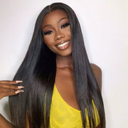 Flash Sale Straight 10x6 Lace Frontal Wig Pre-cut Glueless Human Hair Wig 26inches