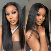 3 Wigs Set | 10x6 Pre-cut Lace Straight Wig + 4x4 Pre-cut Lace Yaki Straight Highlight Bob Wig + Invisi Strap 360 Lace Kinky Curly Wig with Pre-cut Lace