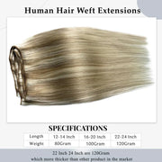 Straight Hair Bundles Customized Color Blonde Balayage on Brown Hair 3pcs/pack 10A Brazilian Human Hair