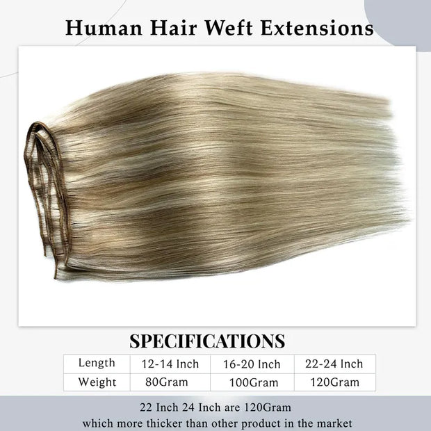 Straight Hair Bundles Customized Color Blonde Balayage on Brown Hair 3pcs/pack 10A Brazilian Human Hair