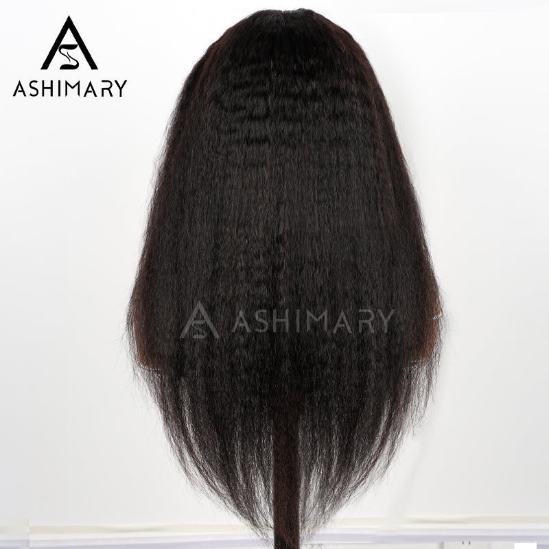 Newborn Hairline Kinky Straight Lazy 360 Wig – ashimaryhair