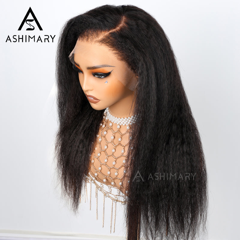 Newborn Hairline Kinky Straight Lazy 360 Wig – ashimaryhair