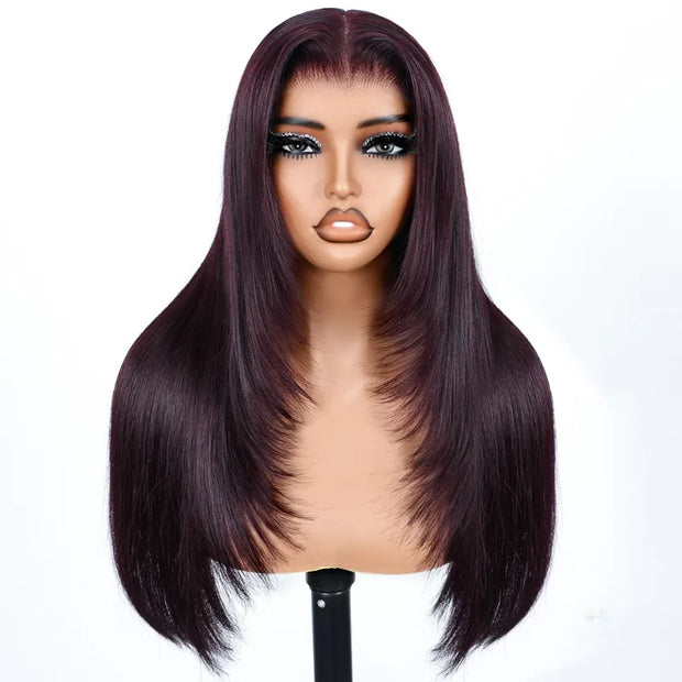 Body Wave Blonde Balayage with Dark Roots 13x4 Transparent Lace Frontal ...