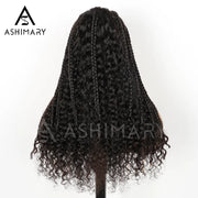 Pre Braid & Bleached Tiny Knots Full Lace Frontal Water Wave Human Hair Wig