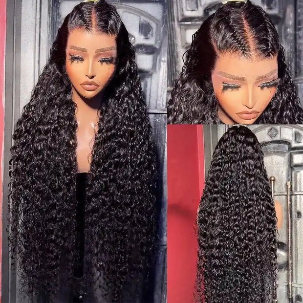 Pre Braid with Pre Baby Hair 10x6 Parting Max Pre Cut Lace Frontal Glueless Water Wave Wig Put On & Go Human Hair
