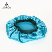 Ashimary Silk Nightcap Wide Elastic Band Tight Satin Bonnet