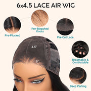 6x4.5 lace closure air wig upgrade wig