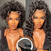 TikTok Sale Invisi-Strap™ Optional 360 Water Wave Lace Frontal Wig 100% Human Hair Clean Hairline
