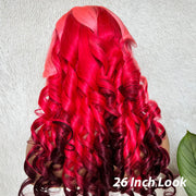 Barbie-Pink-Ombre-Three-Colors-Body-Wave-13x4-Transparent-Lace-Wigs-Human-Hair