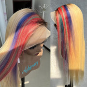 Blonde-With-Mix-Color-Silk-Straight-100_-Human-Hair-4x4-13x4-Transparent-Lace-Wigs