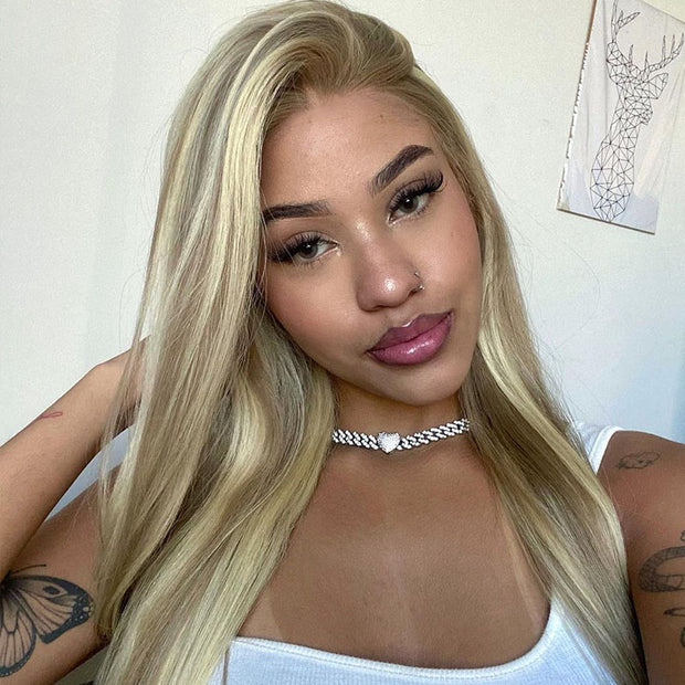Flash Sale Blonde Balayage Highlight 13x4 Lace Frontal Human Hair Wigs Flash Sale 24hours