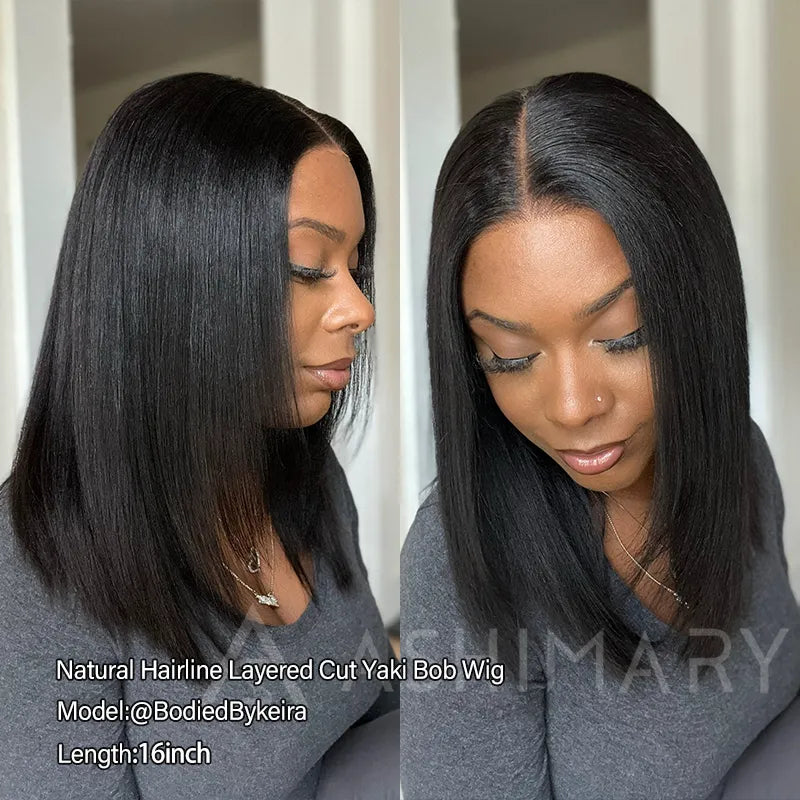 Wear & Go Yaki Straight Glueless Bob Wig – ashimaryhair display picture 1