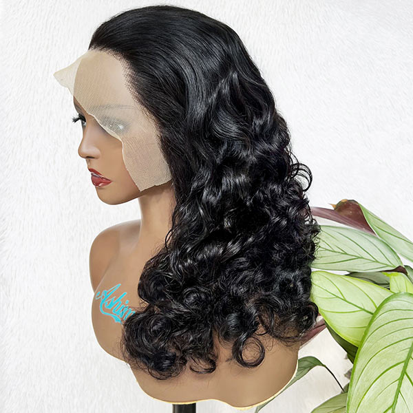 Bouncy Ocean Wave Hairstyles 13x4 Lace Frontal Wigs With Gorgeous Curl Pattern