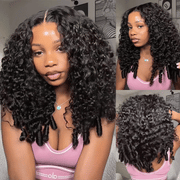 Burmese Curl 13x4 Lace Pull Go Wig Glueless Adjustable Cap Easy for Beginners Full Volume & Natural Edges