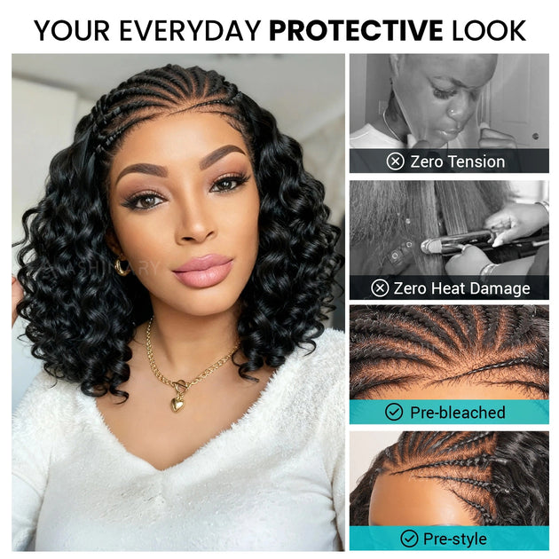 Water Wave StayLock Contour Structure 7x5 Lace Glueless Snug Fit Wig ...