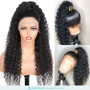 Deep Wave Full Lace Wig Ashimary Human Hair Wigs 180% Density