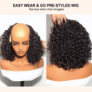 Boho Braids Water Wave Glueless 6x4.5 Closure Lace with Braided Top