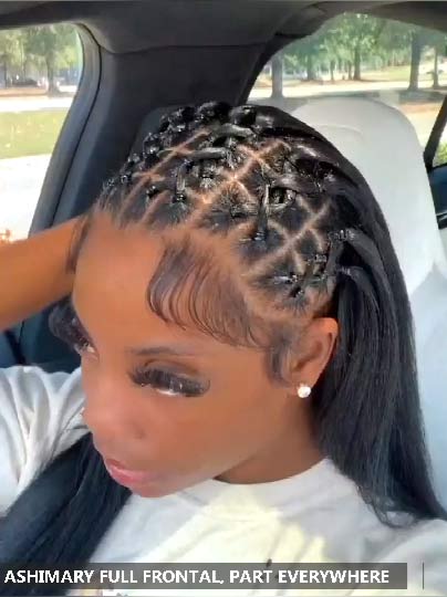 Flash Sale Ashimary 13x4 & 4x4 & 13x6 Full HD Transparent Lace Front Wig Straight Hair Natural Color 10A Hair