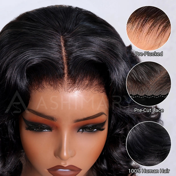 Glam Curls Bob Wig Pull Go 6x4.5 Lace 