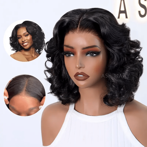 Glam Curls Bob Wig Pull Go 6x4.5 Lace 