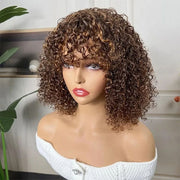 Highlight 4/27 Bob wig With Bangs
