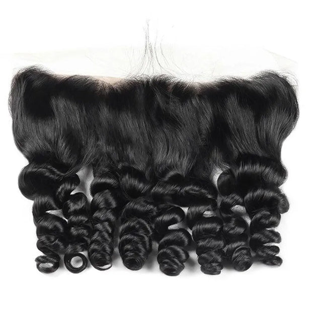 10A Loose Wave Virgin Hair 3 Bundles With Frontal Human Hair