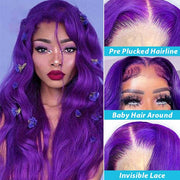 Luscious-Vibrant-Purple-Color-55-134-Transparent-Lace-Frontal-Wigs-Body-Wave-Huma-Hair