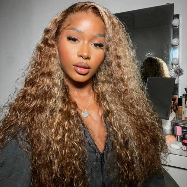 Flash Sale Highlight Piano Color 4x4 Lace Closure & 13x4/13x6 Lace Frontal Wig Brazilian Human Hair Luxurious Customization