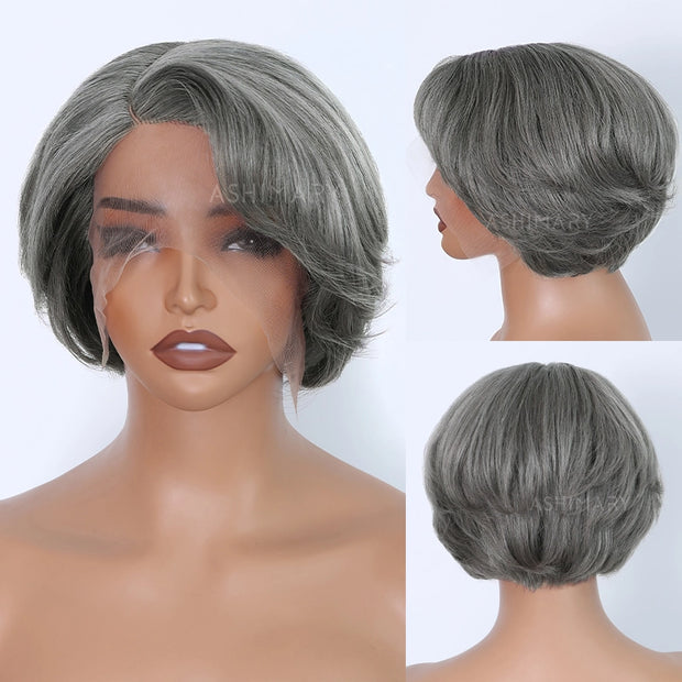 Pre-Styled Pixie Cut Short Bob Wig
