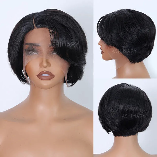 Pre-Styled Pixie Cut Short Bob Wig