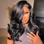 Pre Styled Efortless Chic Layer 4x4 Lace Cloaure Wig
