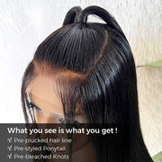 Pre-Styled-Ponytail-Glueless-Straight-5x5-Undetectable-Lace-Wigs-What-You-See- Is-What-You-Get