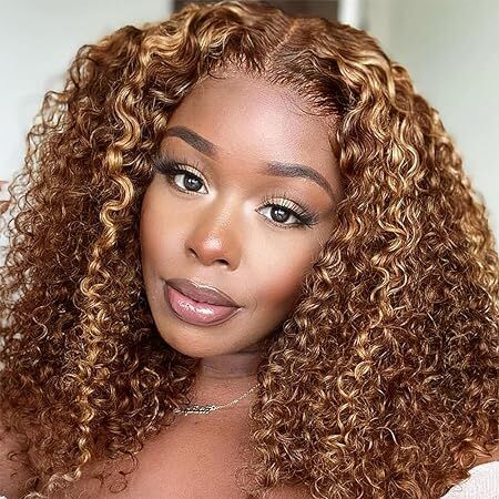 3Wigs = $189 | Glueless 4x4 Lace Closure Straight Wig + Bob Glueless 4x4 Lace Closure Kinky Curly Wig + Highlight 4/27 Bob Glueless Curly Wig