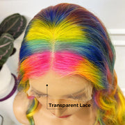 Rainbow-Hair-Color-Body-Wave-Human-Hair-Glueless-Lace-Wigs-human-hair