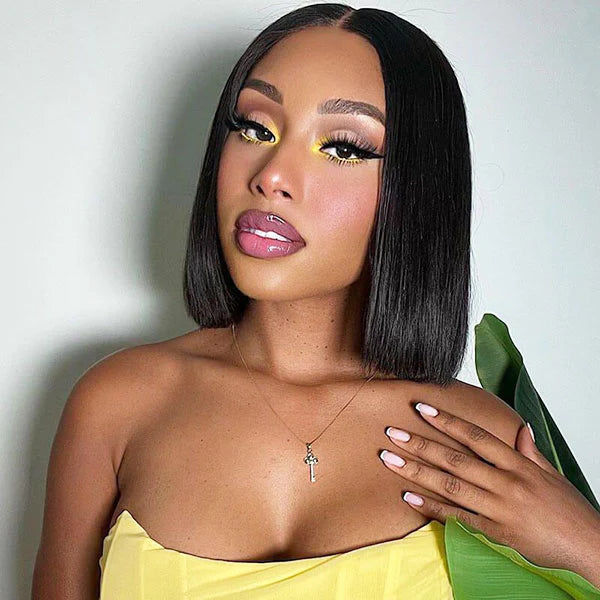 Flash Sale Ashimary 0 Skill Needed V Part Glueless Wig Short Bob Human Hair