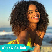 Flash Sale Wear & Go Bob Wig 4x4/6x4.5 Pre-cut Lace Glueless Wigs Realistic Hairline Human Hair Beginner Friendly