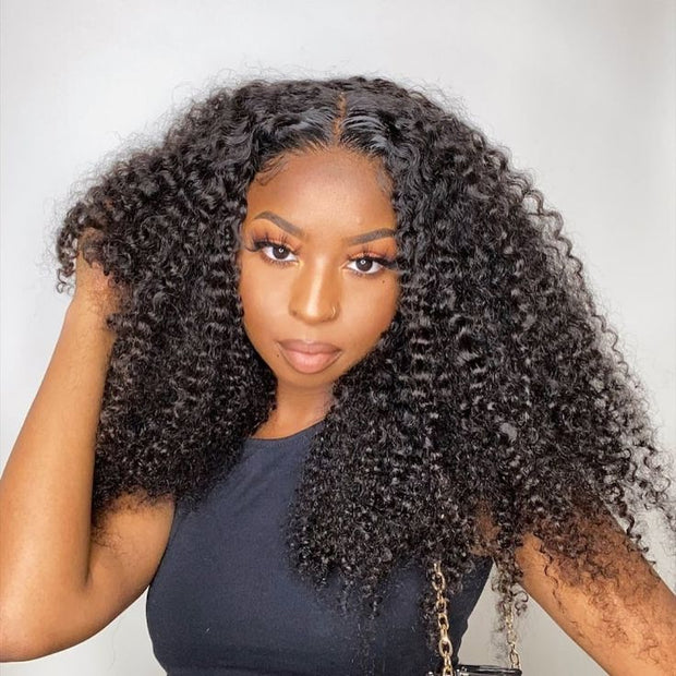 Flash Sale Short Kinky Curly Hd Transparent Lace Frontal Bob Wigs