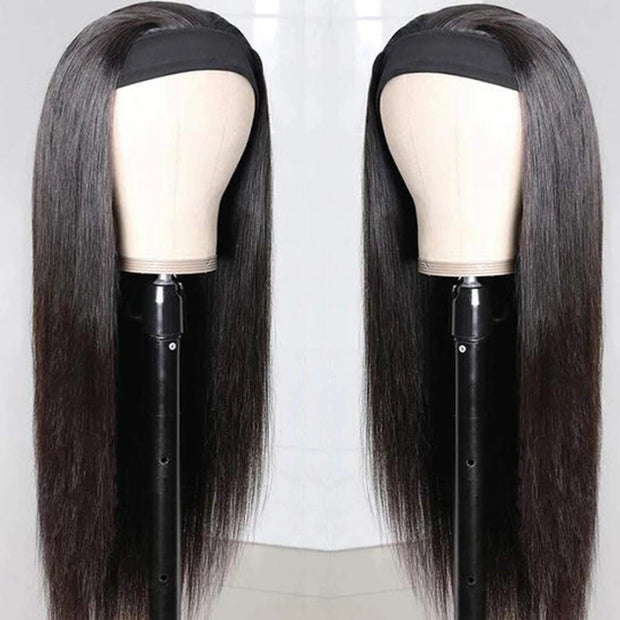 Flash Sale Ashimary Curly Virgin Hair Glueless Headband Wig Natural Color