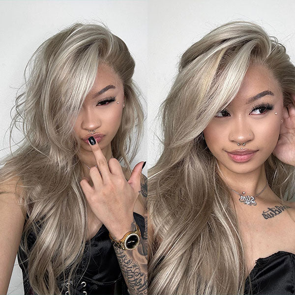 ashimary ash blonde wig