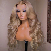 Ash Blonde Straight Lace Frontal Human Hair Wig