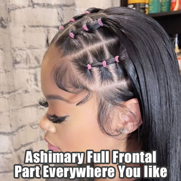 Flash Sale Ashimary 13x4 & 4x4 & 13x6 Full HD Transparent Lace Front Wig Straight Hair Natural Color 10A Hair