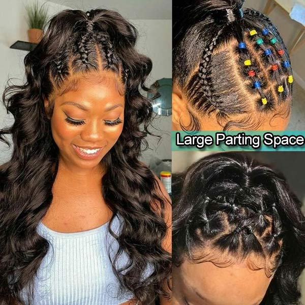 ashimary hair 13x4 full lace frontal wig braid hair style