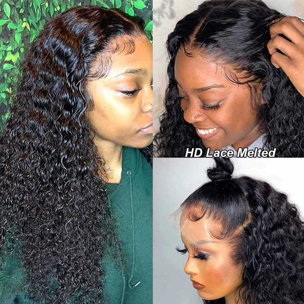 ashimary hair deep wave lace front wig human hair deep wave wig deep wave full lace wig deep wave brazilian wig 24 inch deep wave wig alipearl luvme hair