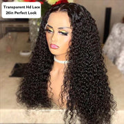 Flash Sale Trending Curly 13*6 Transparent hd Lace Front Wig