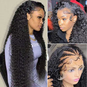 Flash Sale Trending Deep Wave 13x4 Medium Brown Lace Front Wig Small Knots