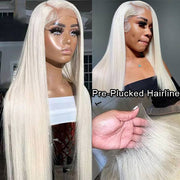 2Wigs = $189 |White Color 16" HD Transparent 4x4 Lace Closure Straight Wig+12'' BOB  2x1 Minimalist Lace Wig